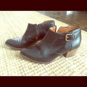 Madewell Black Leather Boots sz 7.5